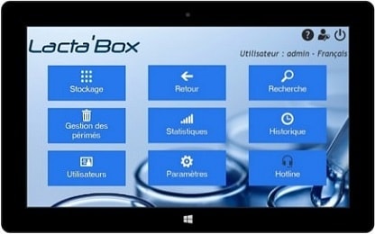 Nos logiciels: visuel logiciel Lacta'Box